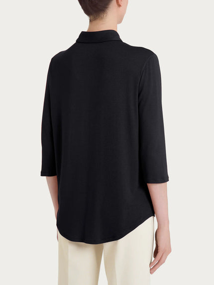 Camicia con Manica 3/4 in Viscosa Summer