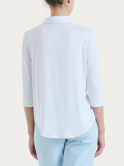 Camicia con Manica 3/4 in Viscosa Summer