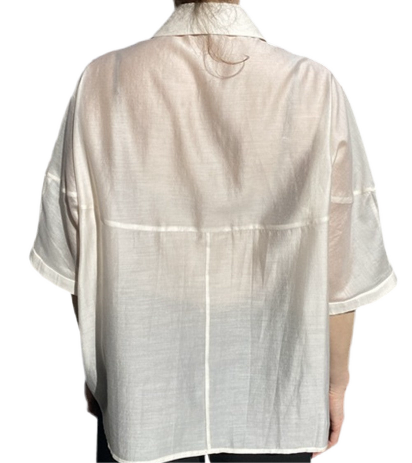 Camicia con Collo Gioiello