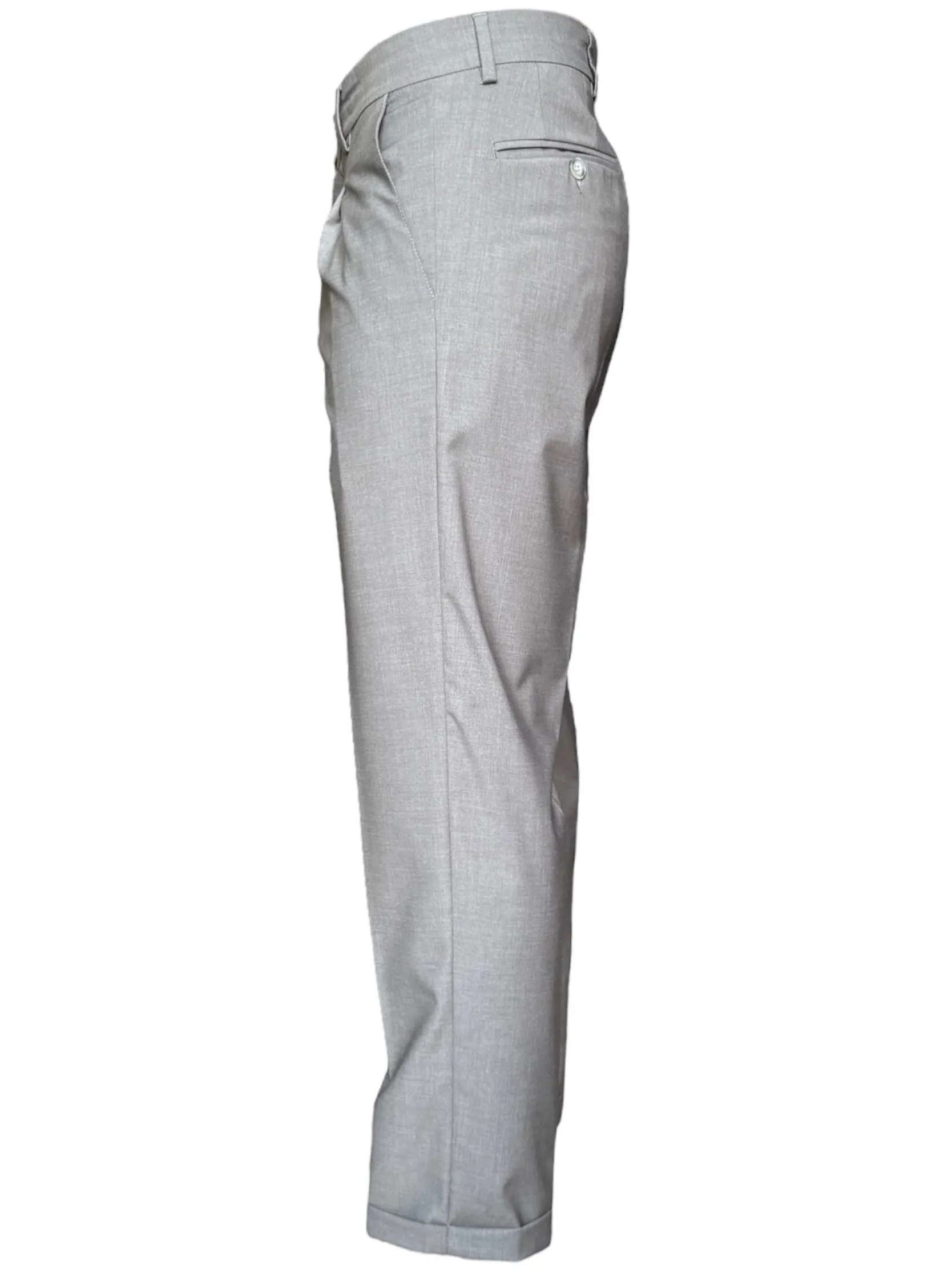 Pantalone con pence e risvolto ELIO SANTINI