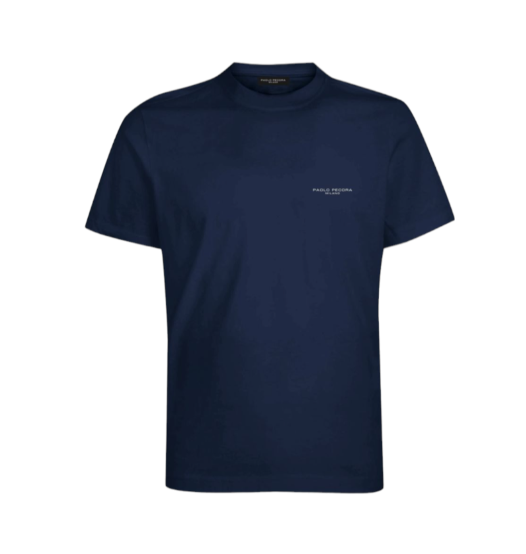 T-Shirt giro collo fit regolare con logo PAOLO PECORA