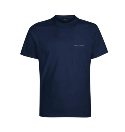T-Shirt giro collo fit regolare con logo PAOLO PECORA