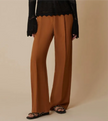 Pantalone Gambia Ampia in Lino con Pence PENNYBLACK