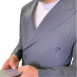 Abito Doppio Petto Rigato con pantalone modello regolare ELIO SANTINI