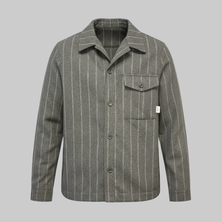 CAMICIA 7701 Musica OVER FIT GESSATA ALTATENSIONE — dettaglio tessuto | WEMAX