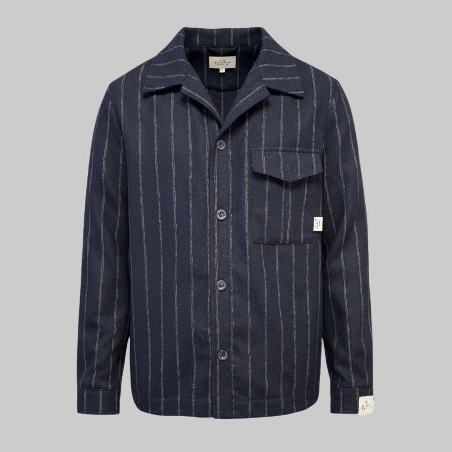 CAMICIA 7701 Musica OVER FIT GESSATA ALTATENSIONE — vista frontale | WEMAX