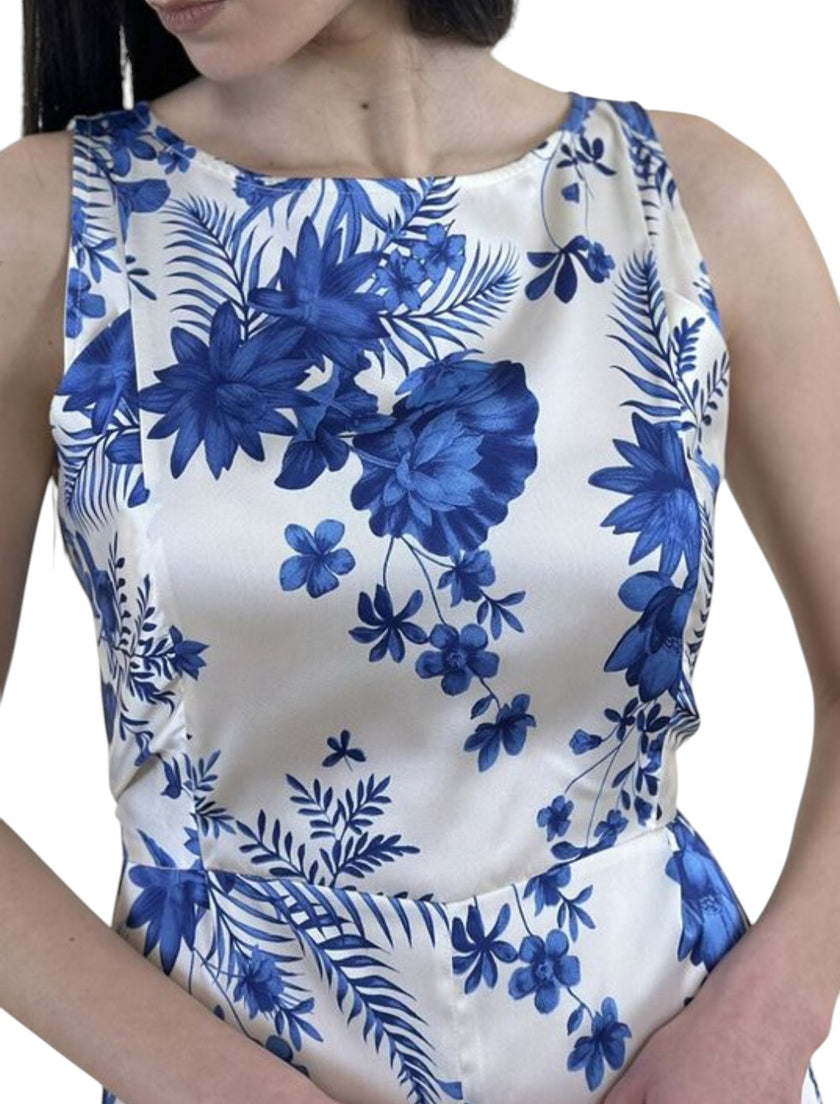 Tuta Giromanica Lunga a Fantasia con Fiocco sul Retro EMME MARELLA