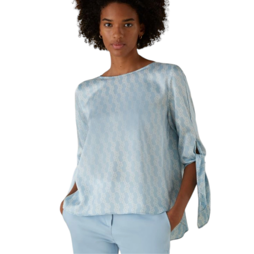 Blusa in twill a fantasia EMME MARELLA