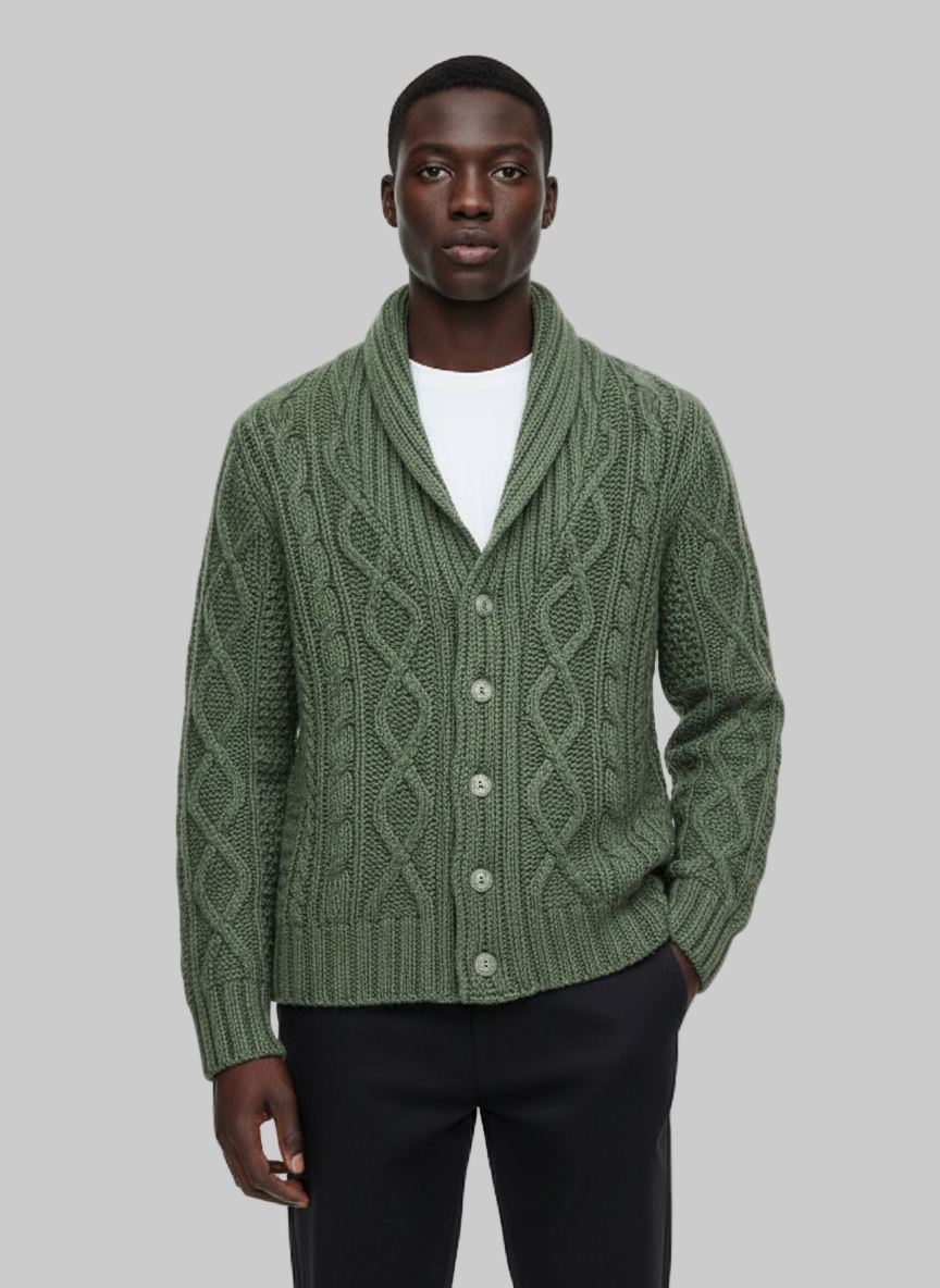 CARDIGAN AN13 TESSUTO INTRECCIATO