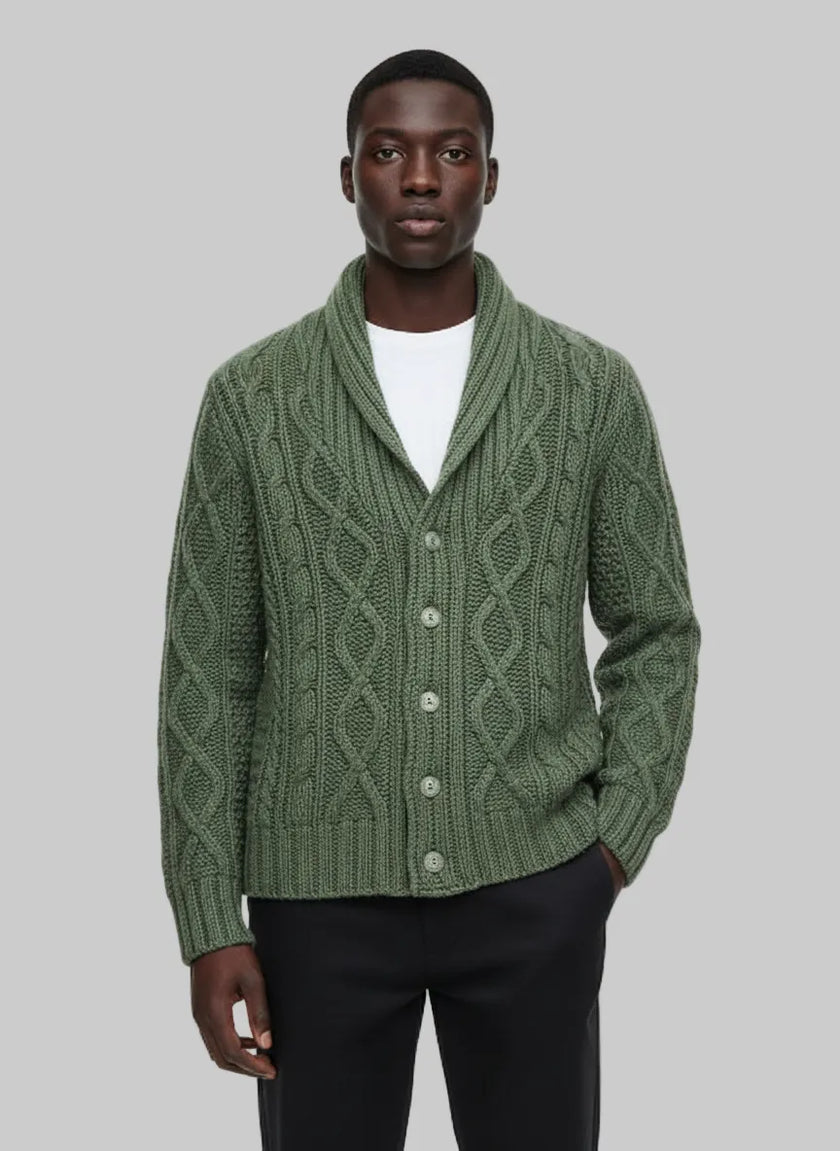 CARDIGAN AN13 TESSUTO INTRECCIATO
