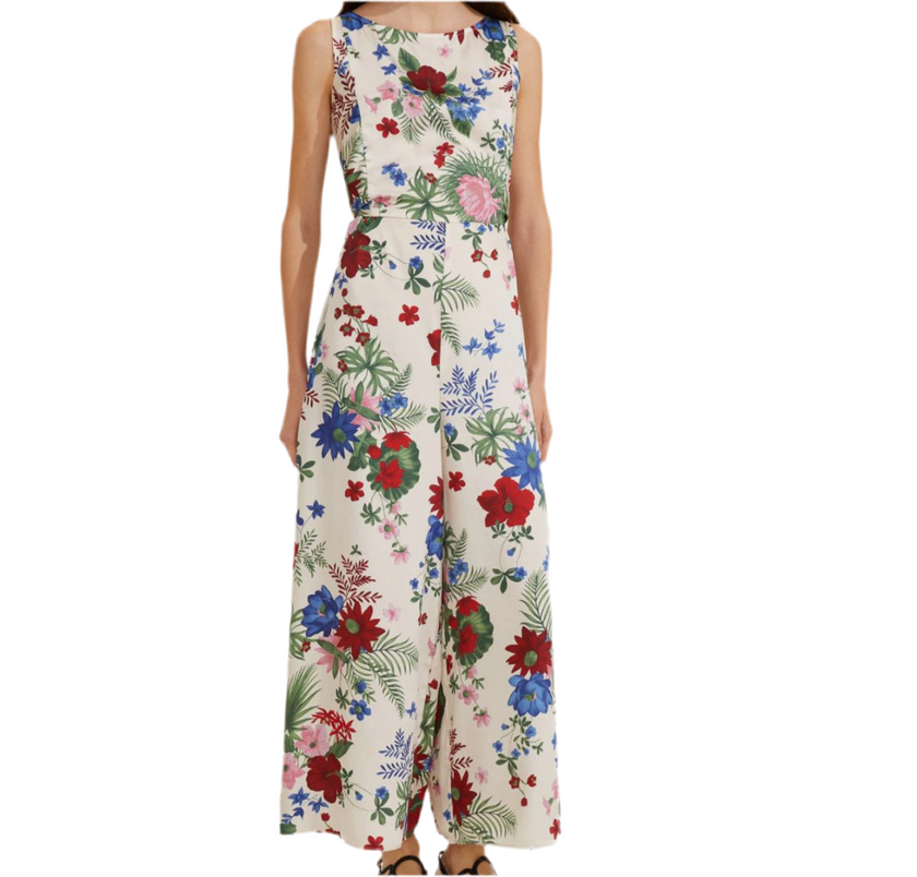 Tuta Giromanica Lunga a Fantasia con Fiocco sul Retro EMME MARELLA