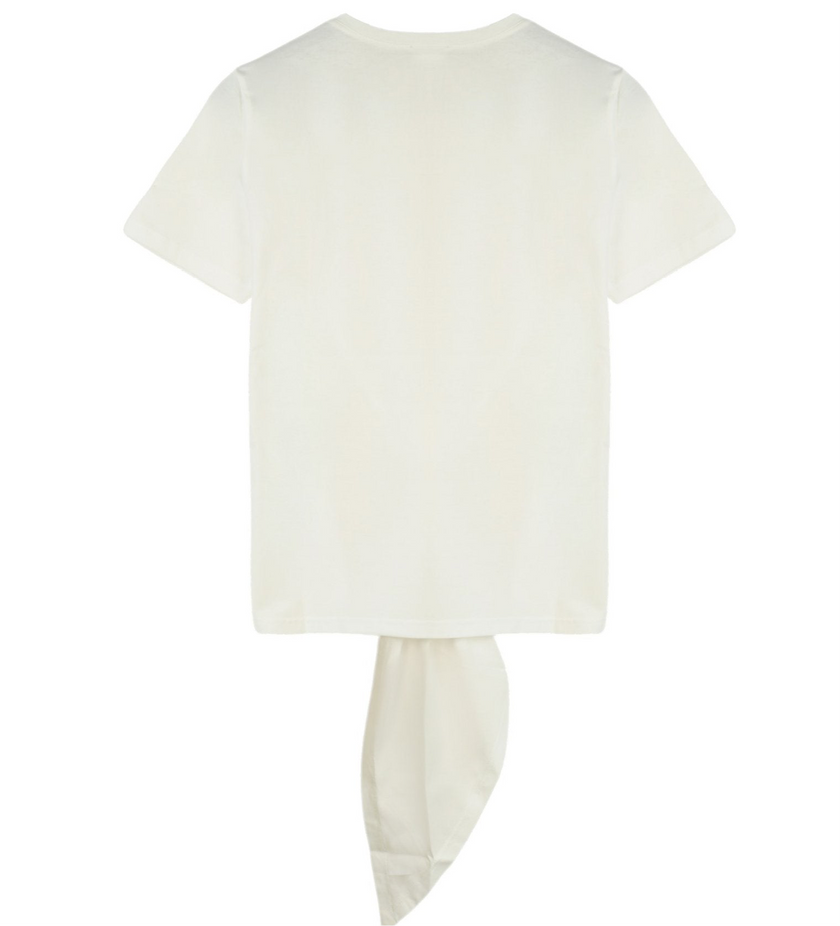 T-Shirt Basic Girocollo con Nodo Anteriore PENNYBLACK