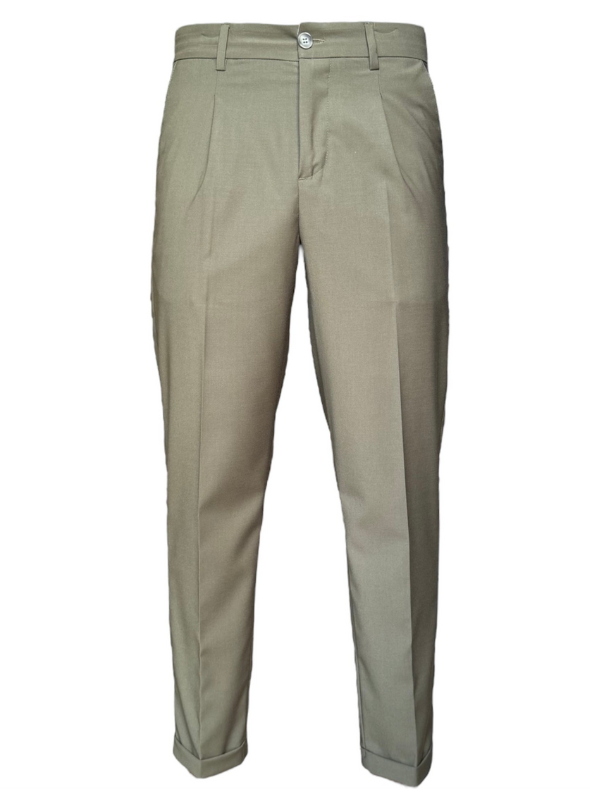 Pantalone con pence e risvolto ELIO SANTINI