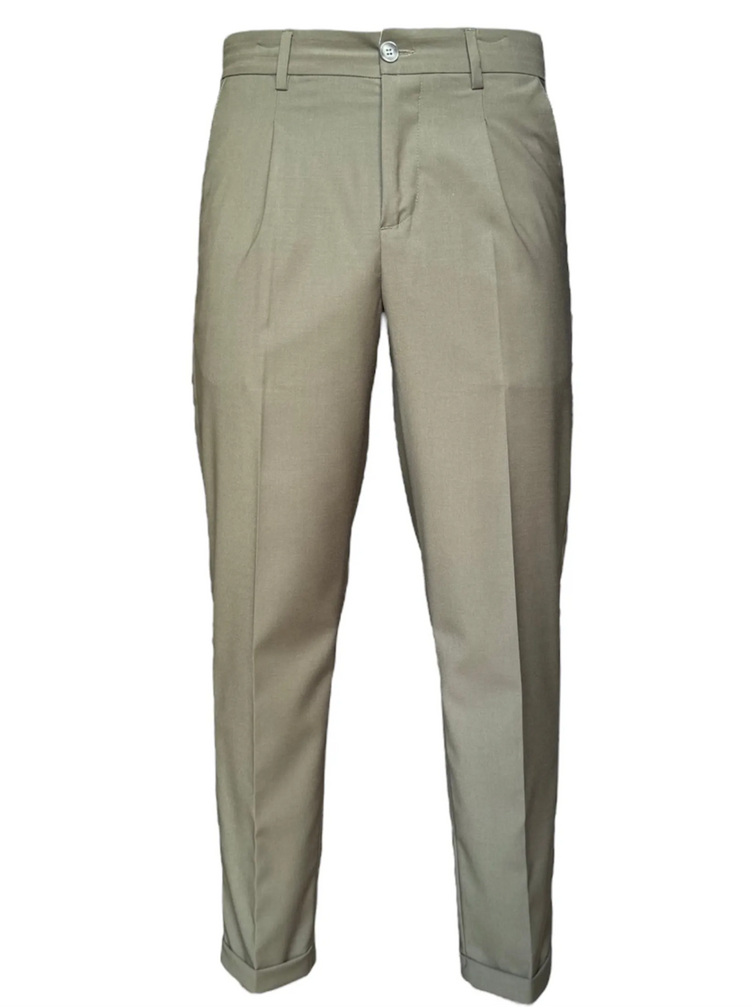 Pantalone con pence e risvolto ELIO SANTINI