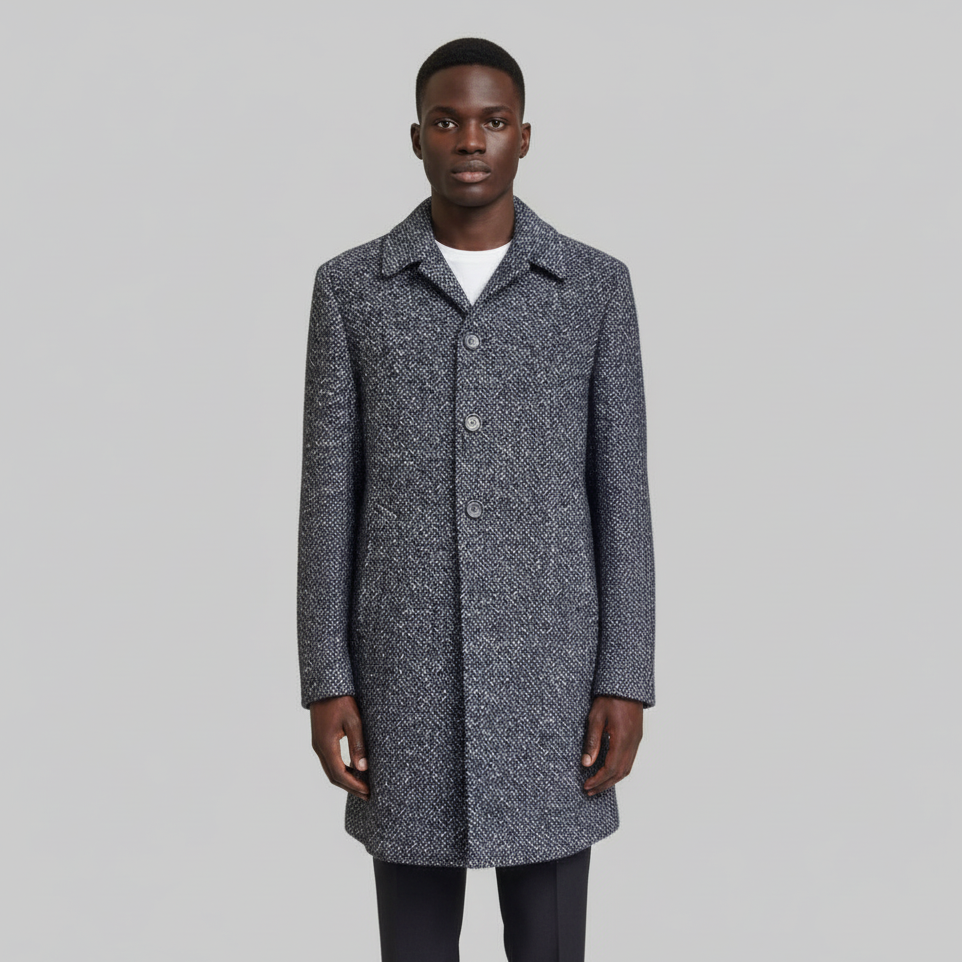 Cappotto sartoriale 252832 MONOPETTO Fantasia