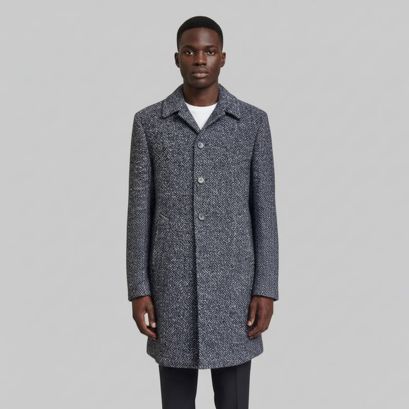 Cappotto sartoriale 252832 MONOPETTO Fantasia