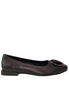 Ballerina in ecopelle con accessorio sul davanti tacco 3cm PIXY