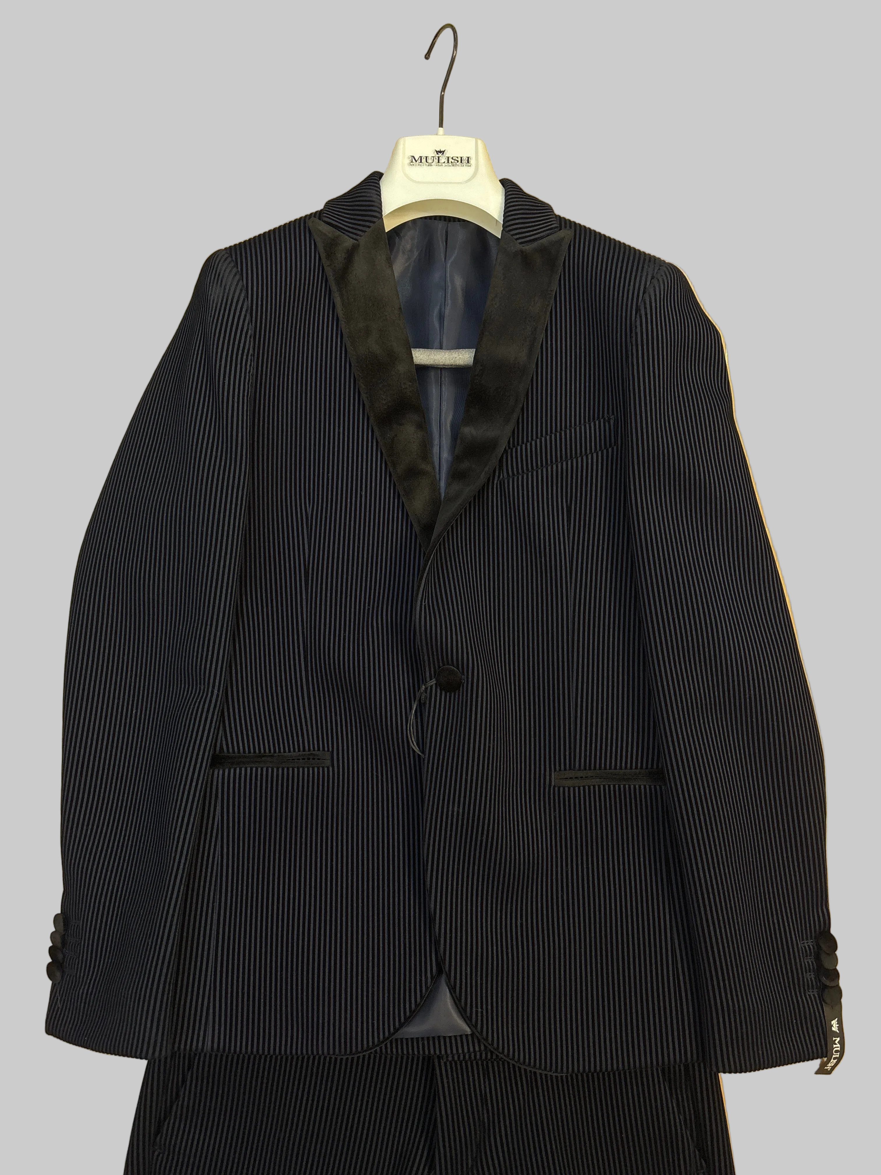 ABITO CASTAGNERAB213 GESSATO IN VELLUTO