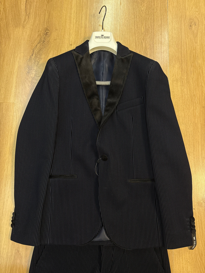 ABITO CASTAGNERAB213 GESSATO IN VELLUTO