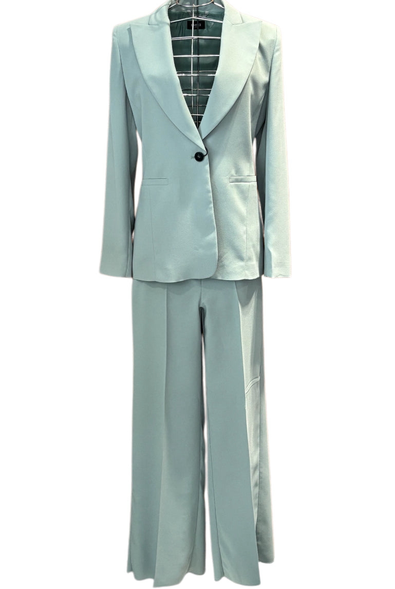 Tailleur con giacca 1 bottone e pantalone a palazzo EMME MARELLA