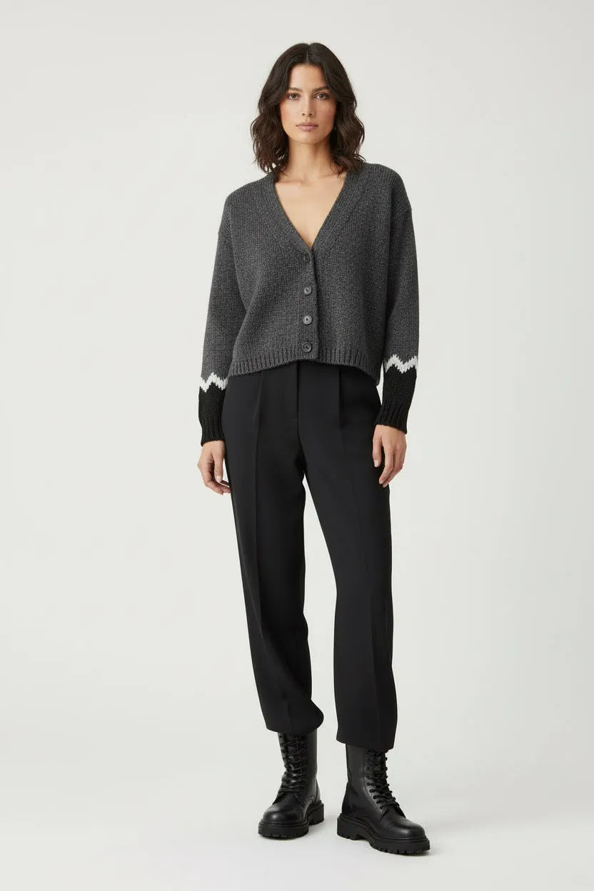 CARDIGAN 540101 CON INTARSIO