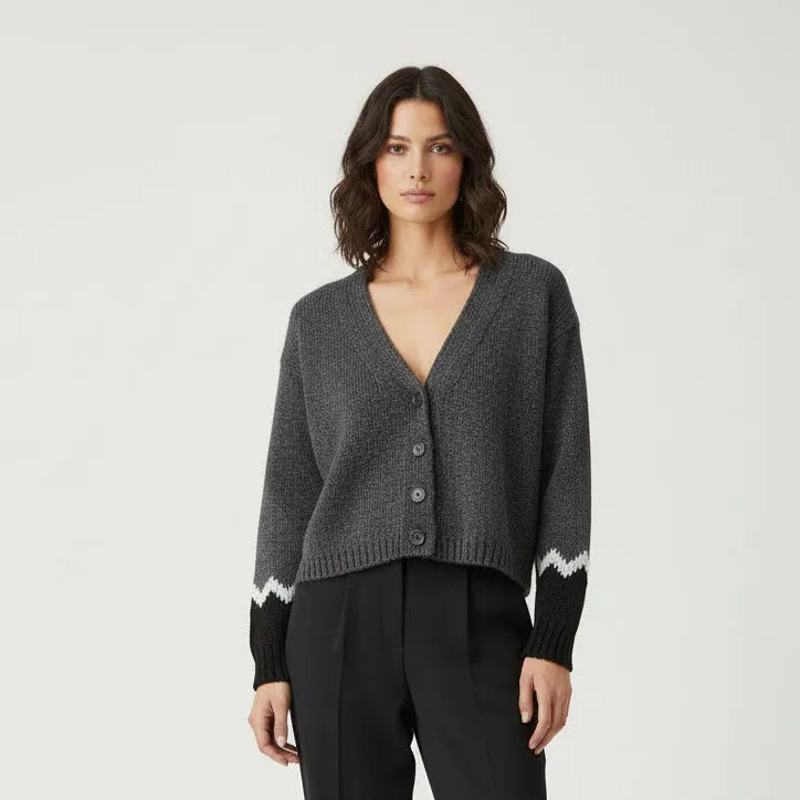 CARDIGAN 540101 CON INTARSIO
