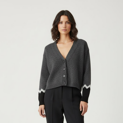 CARDIGAN 540101 CON INTARSIO