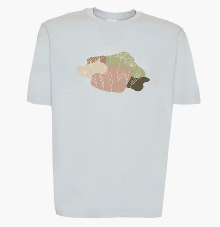 T-Shirt mezza manica con stampa ricamata SSEINSE