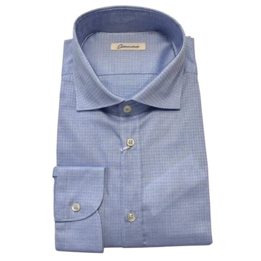 Camicia con taschino e motivo a quadri GIANMARCO