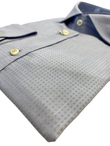 Camicia con taschino e motivo a quadri GIANMARCO