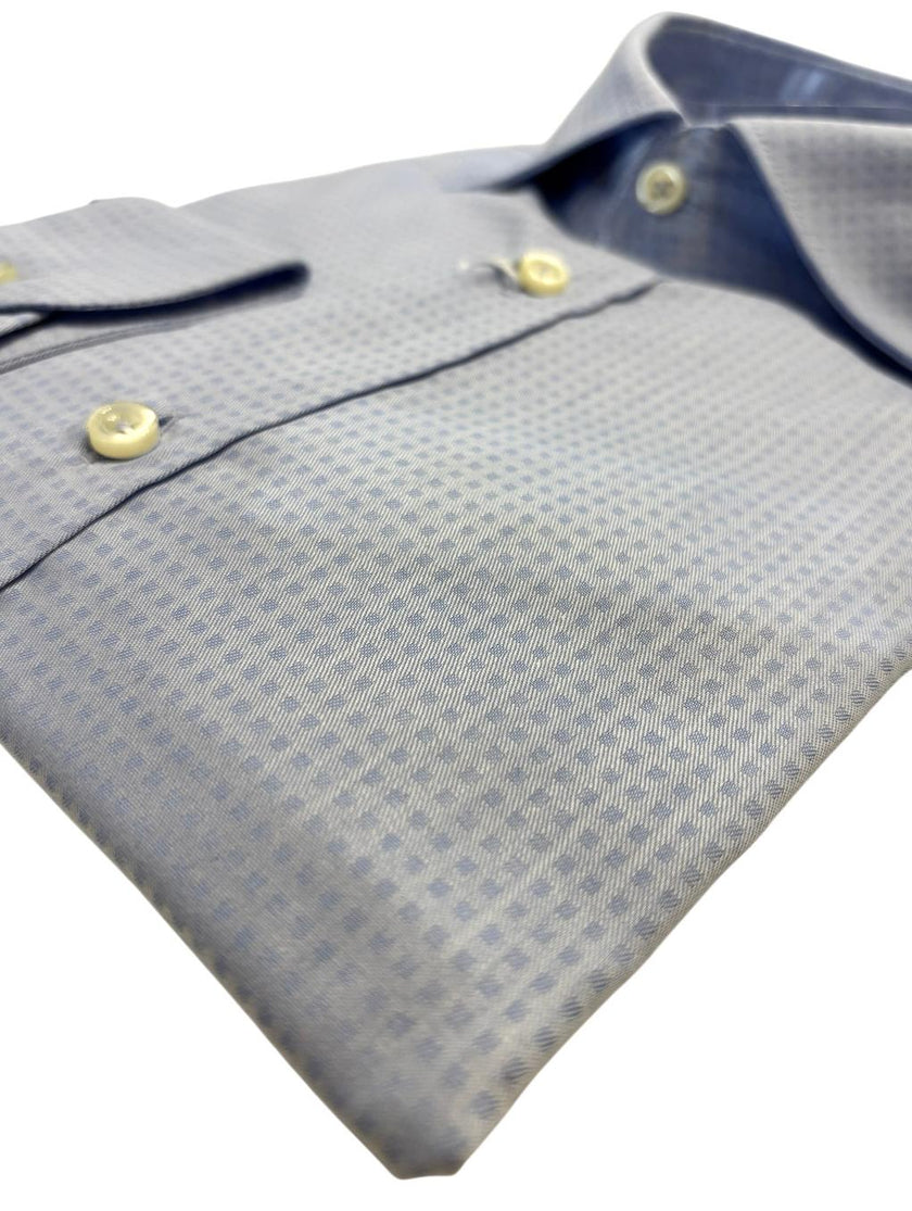 Camicia con taschino e motivo a quadri GIANMARCO