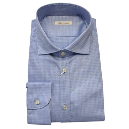 Camicia con taschino e motivo a quadri GIANMARCO