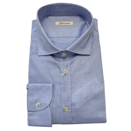 Camicia con taschino e motivo a quadri GIANMARCO