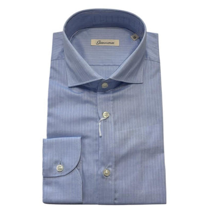Camicia con taschino e motivo rigato sottile GIANMARCO