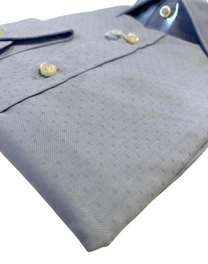 Camicia con taschino e micro puntini GIANMARCO