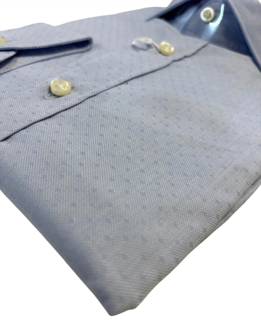Camicia con taschino e micro puntini GIANMARCO