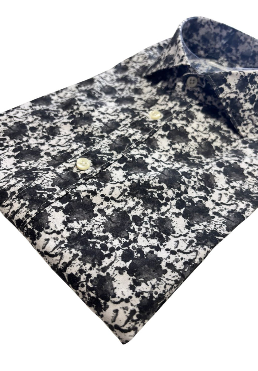 Camicia 921267/03 con stampa astratta GIANMARCO