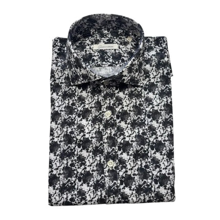 Camicia 921267/03 con stampa astratta GIANMARCO
