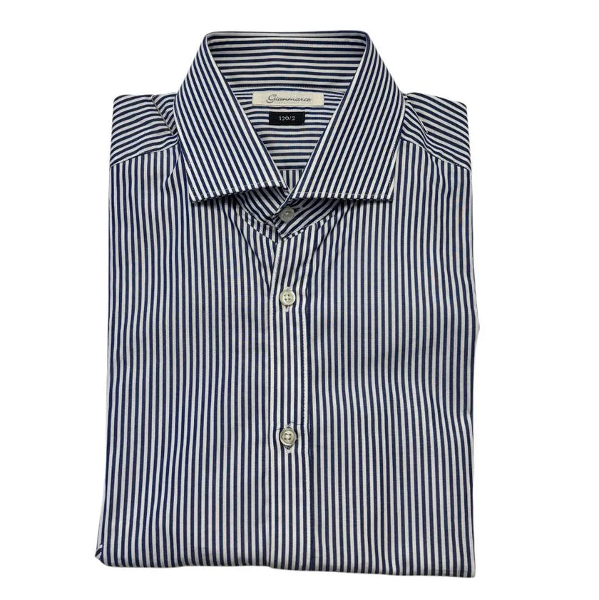 Camicia con motivo a righe verticali GIANMARCO