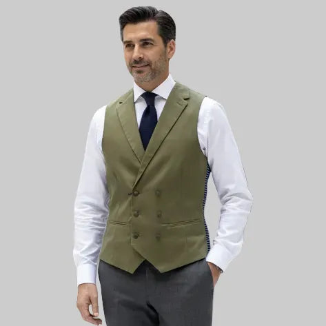 Gilet doppiopetto bicolore