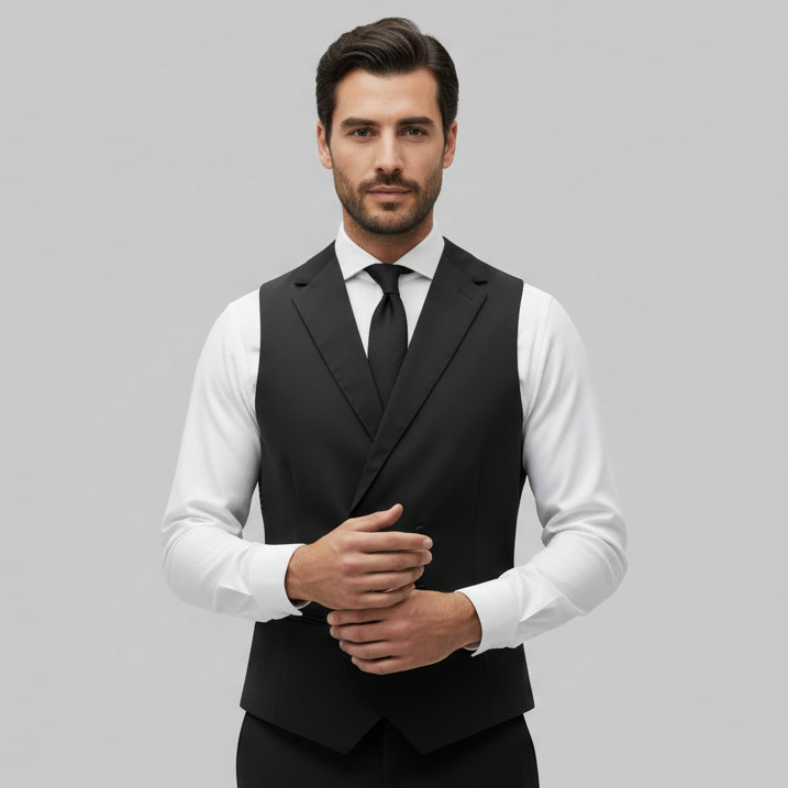 Gilet doppiopetto bicolore