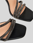 Sandalo con listini scintillanti di micro strass PENNYBLACK