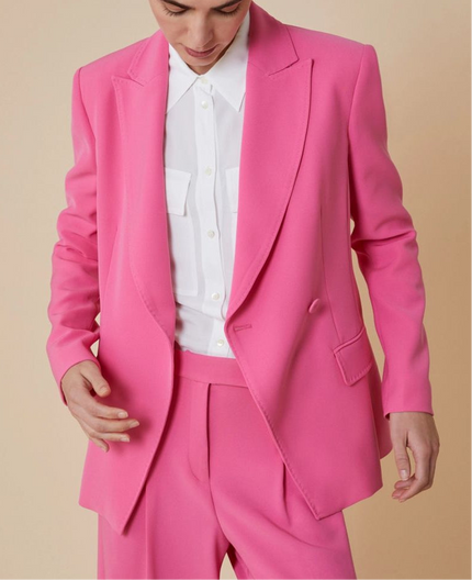 Giacca Doppio Petto in Cady con Rever a Lancia e Tasche a Pattina PENNYBLACK