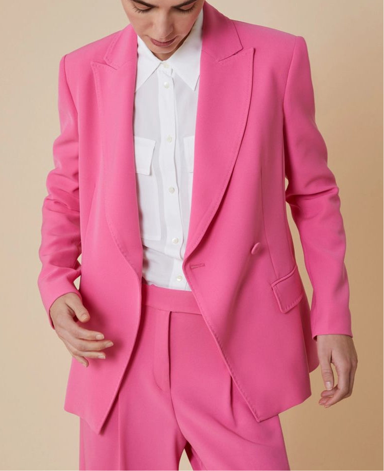 Giacca Doppio Petto in Cady con Rever a Lancia e Tasche a Pattina PENNYBLACK