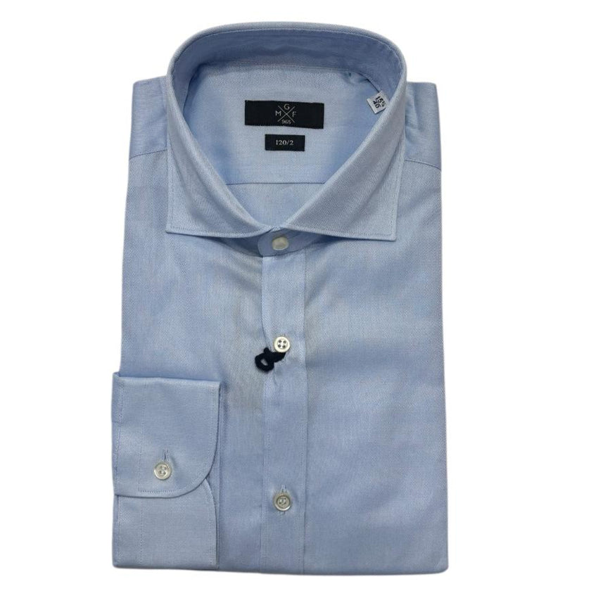 Camicia basic in tessuto operato GMF