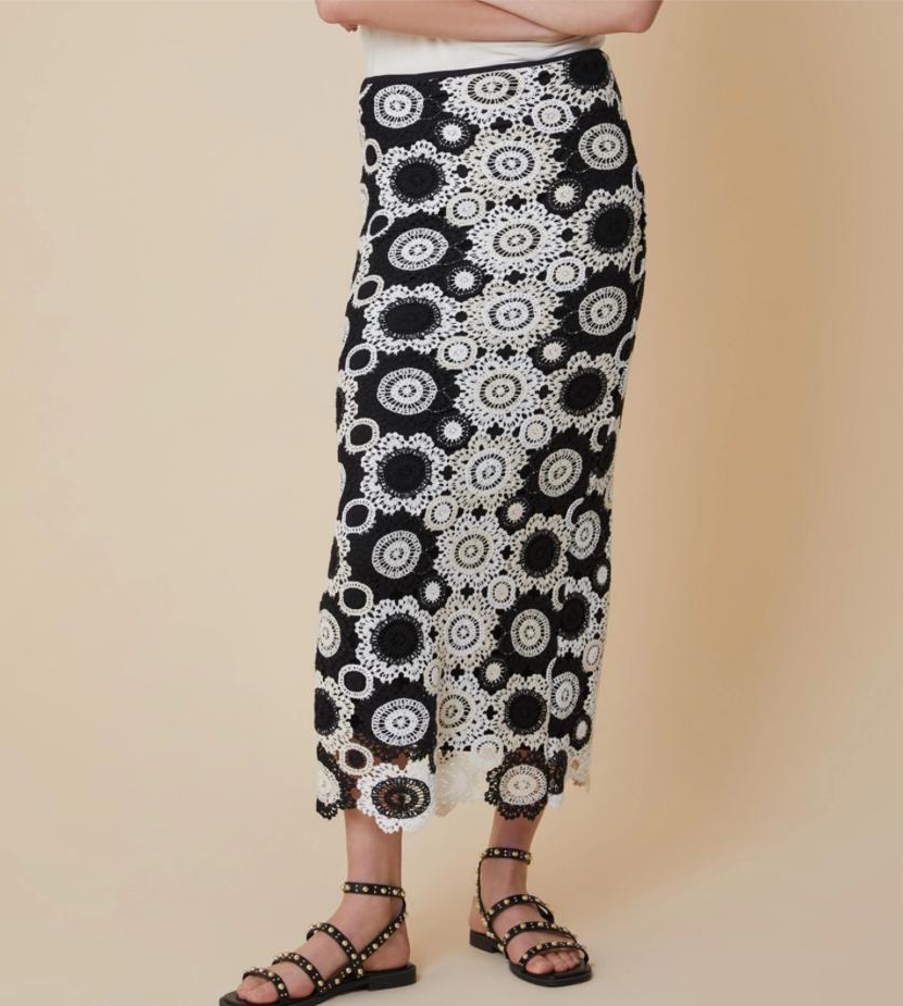 Gonna a Colonna in Macramè PENNYBLACK