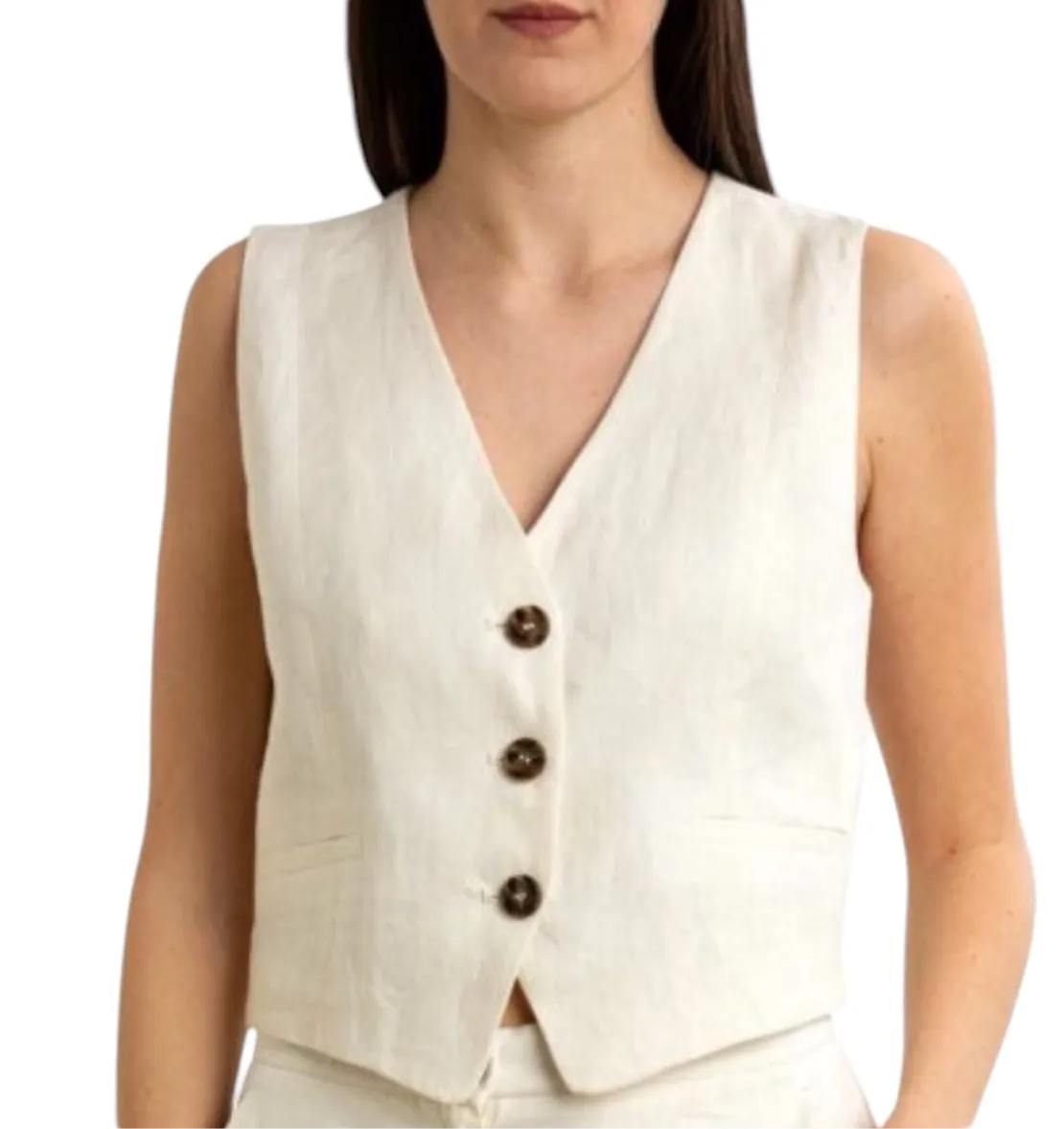 Gilet in Lino Monopetto EMME MARELLA