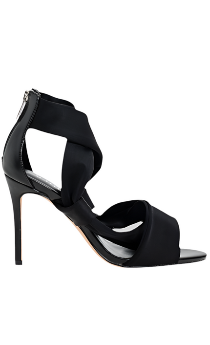 Sandalo aperto intrecciato in raso TWINSET ACTITUDE