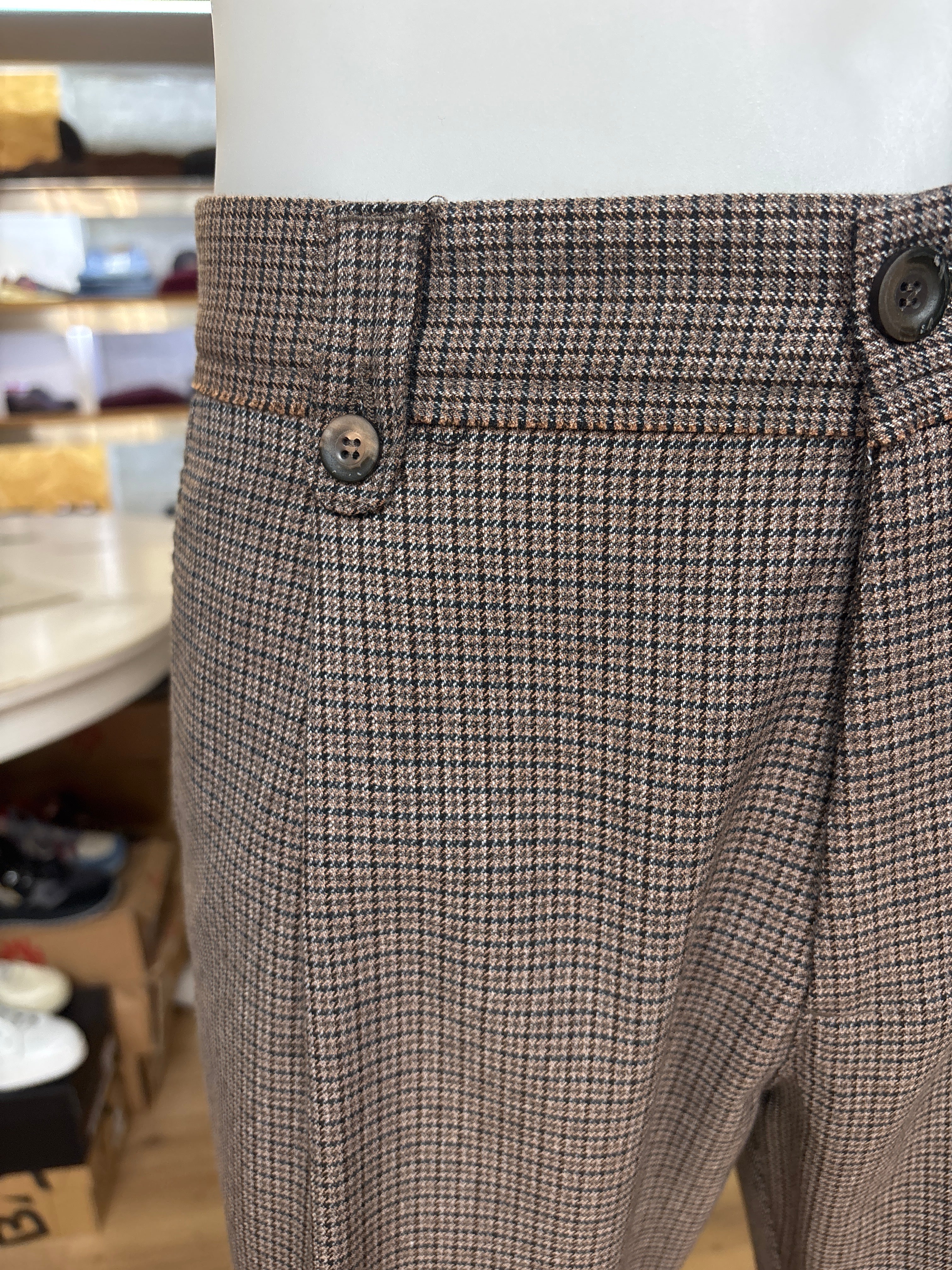 PANTALONE 2668Q Castagna PIED DE POULE