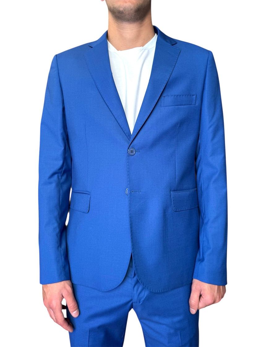 Abito con giacca monopetto in tessuto tela ELIO SANTINI